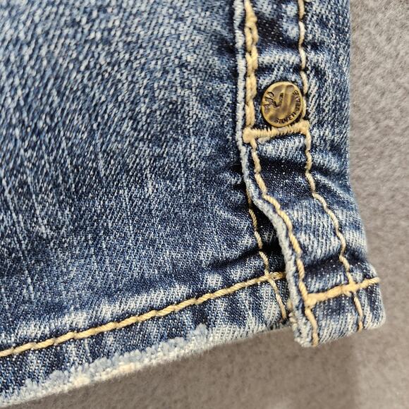 Silver Womens Jeans 32x30 Blue FRANCES 18" Bootcut Stretch Western Y2K Tag 31x31 - Picture 15 of 15